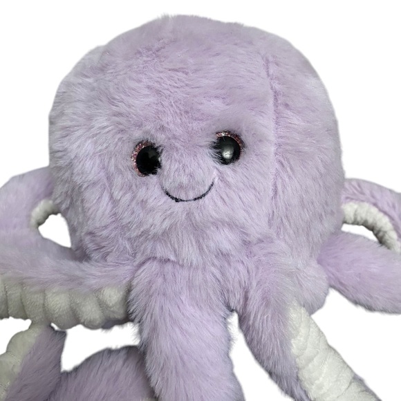 2001 Bear Factory Lilac Purple Octopus Plush Stuffed Animal - Picture 2 of 6